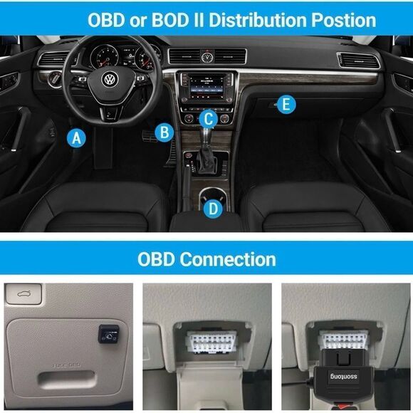 Power Cable For Dash Camera OBD To Type-C USB OBD2 Charger Cable Two Modes NIB - Picture 7 of 7
